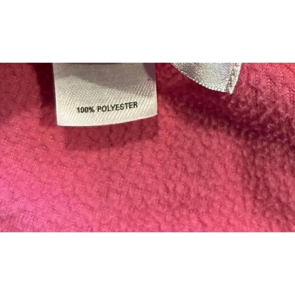 Victoria’s Secret Girly Pink Fleece Pajamas Leopard‎ Print Bow Size Small